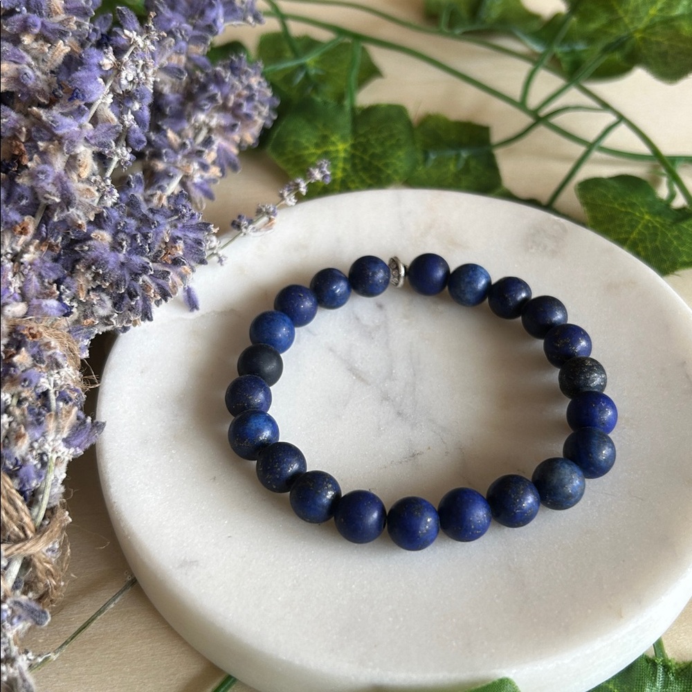 Lapis Lazuli gemstone stretch bracelet